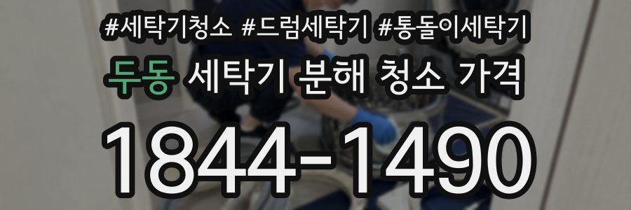 두동 세탁기 분해 청소 가격