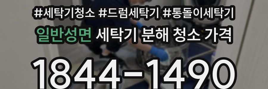 일반성면 세탁기 분해 청소 가격