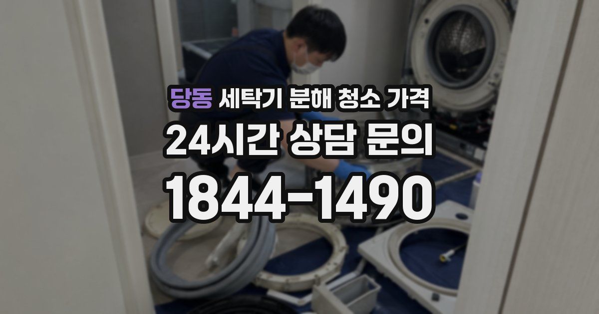 당동 세탁기 분해 청소 가격