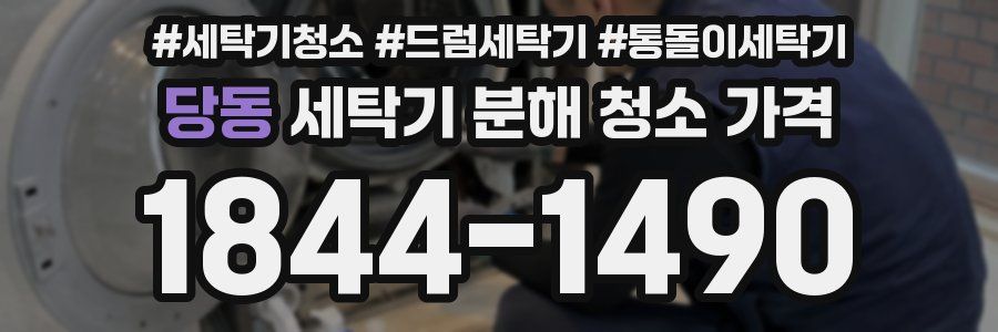 당동 세탁기 분해 청소 가격