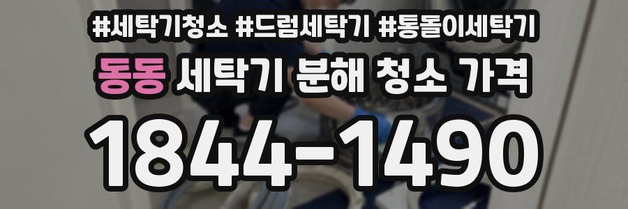 동동 세탁기 분해 청소 가격