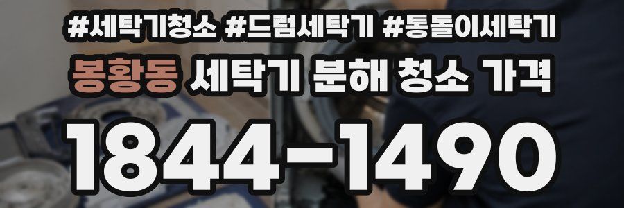 봉황동 세탁기 분해 청소 가격