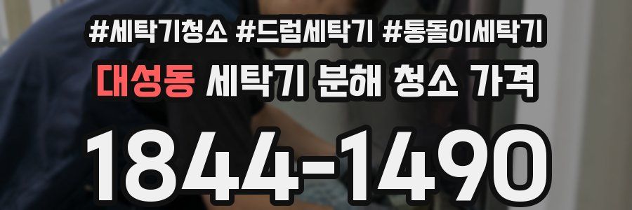 대성동 세탁기 분해 청소 가격