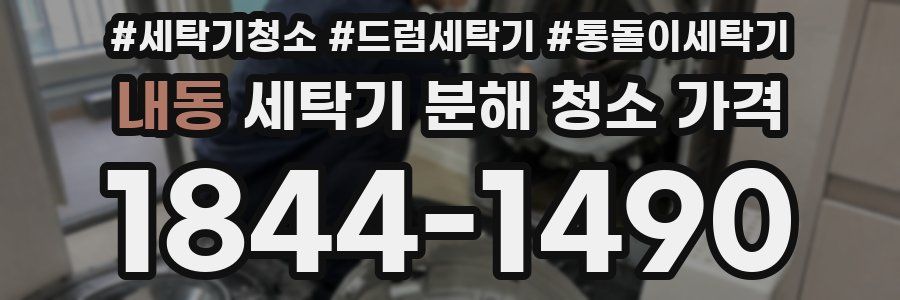 내동 세탁기 분해 청소 가격