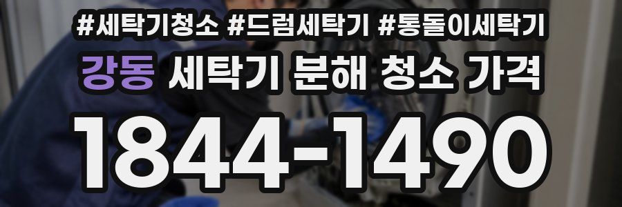 강동 세탁기 분해 청소 가격