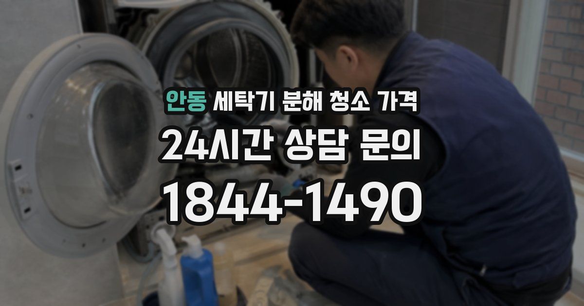안동 세탁기 분해 청소 가격