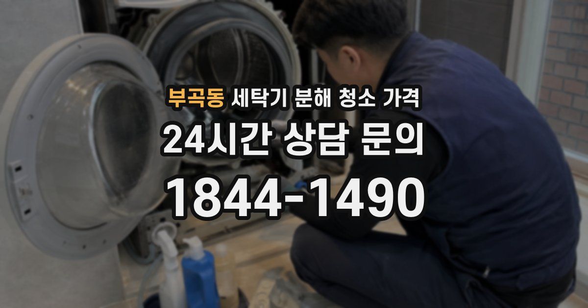 부곡동 세탁기 분해 청소 가격
