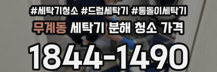 무계동 세탁기 분해 청소 가격