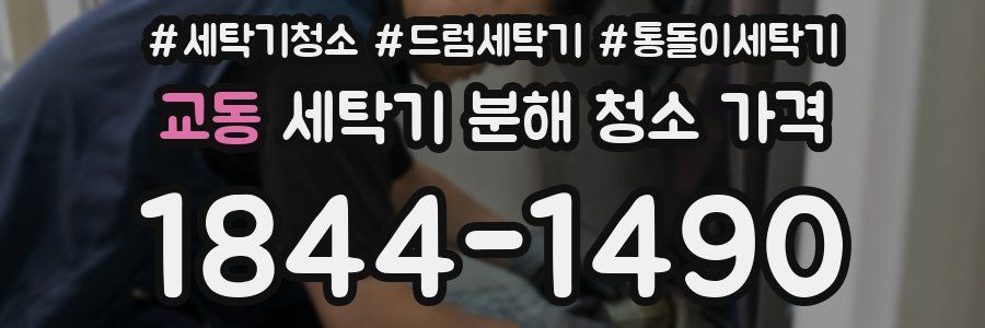 교동 세탁기 분해 청소 가격