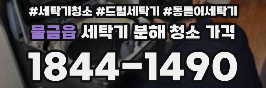 물금읍 세탁기 분해 청소 가격