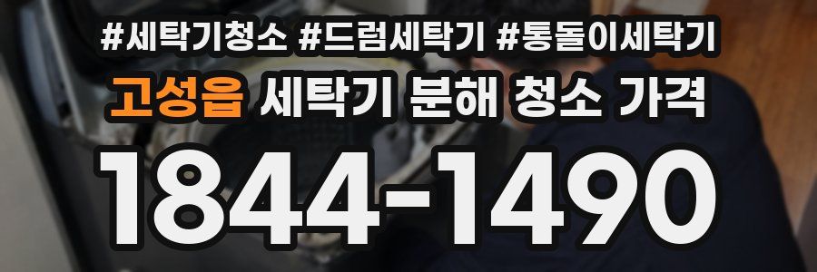 고성읍 세탁기 분해 청소 가격