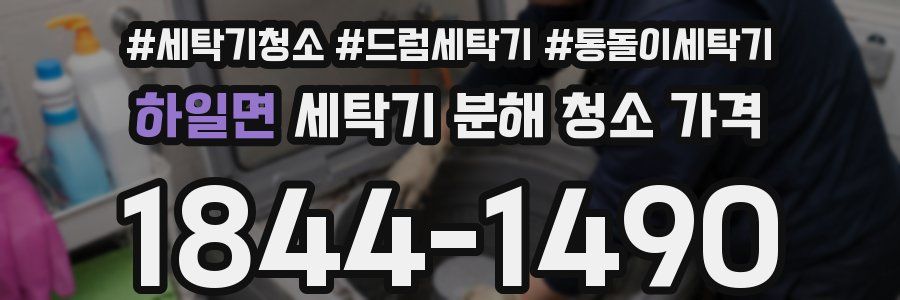 하일면 세탁기 분해 청소 가격