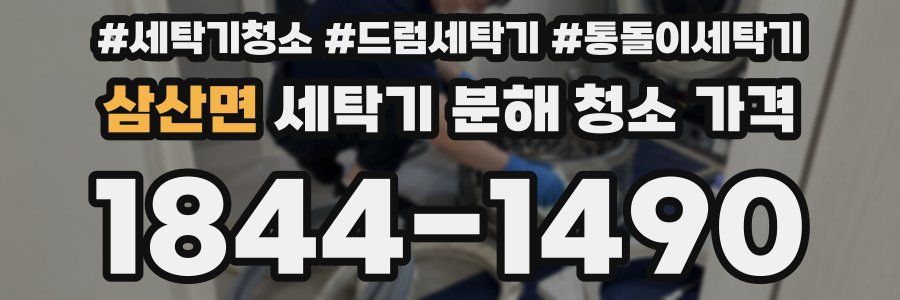 삼산면 세탁기 분해 청소 가격
