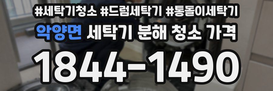 악양면 세탁기 분해 청소 가격