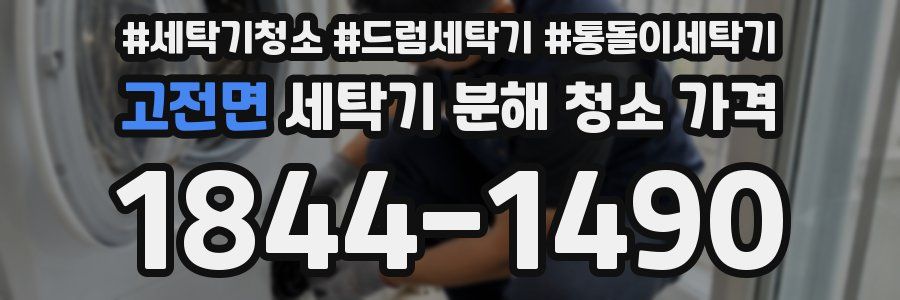고전면 세탁기 분해 청소 가격