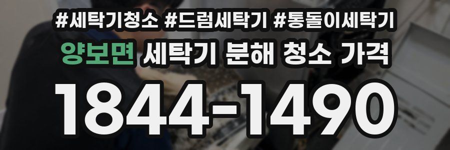 양보면 세탁기 분해 청소 가격