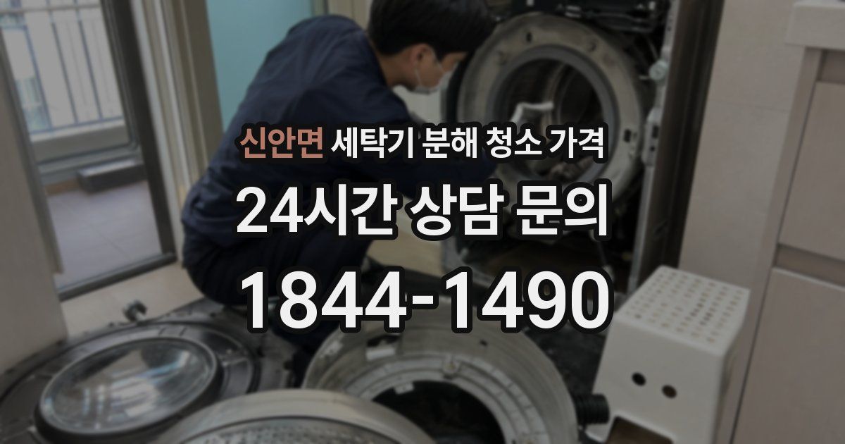신안면 세탁기 분해 청소 가격
