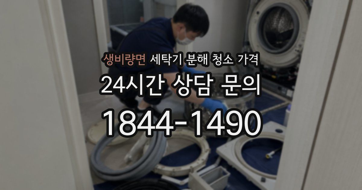 생비량면 세탁기 분해 청소 가격