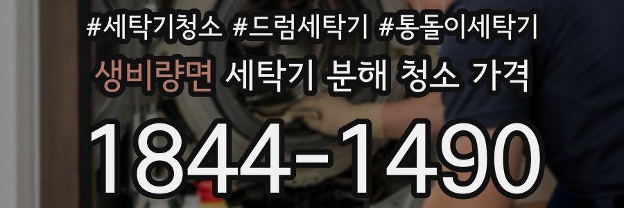 생비량면 세탁기 분해 청소 가격