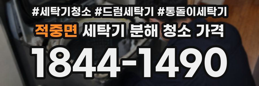 적중면 세탁기 분해 청소 가격