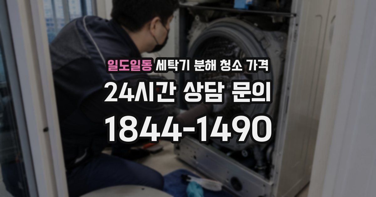 일도일동 세탁기 분해 청소 가격
