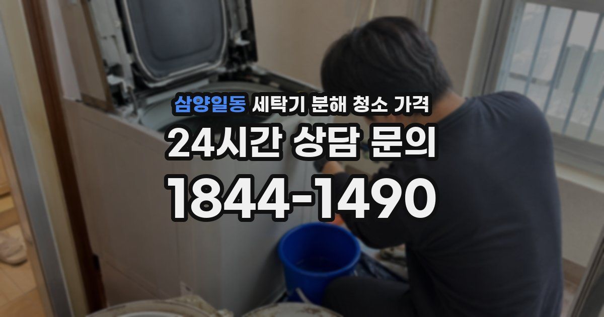 삼양일동 세탁기 분해 청소 가격