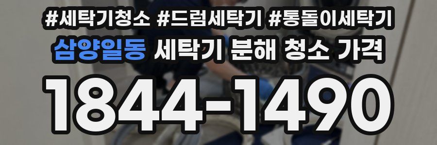 삼양일동 세탁기 분해 청소 가격