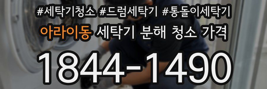 아라이동 세탁기 분해 청소 가격