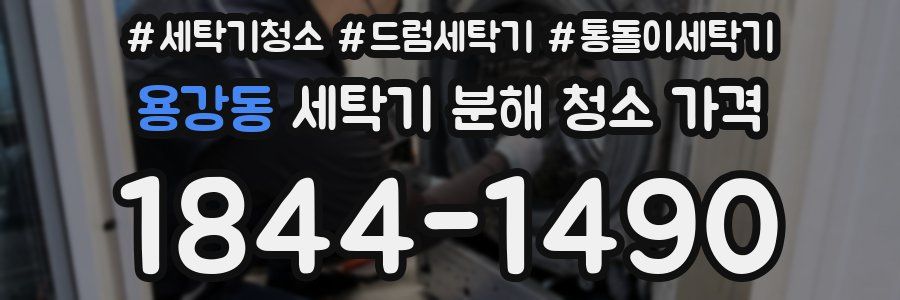 용강동 세탁기 분해 청소 가격