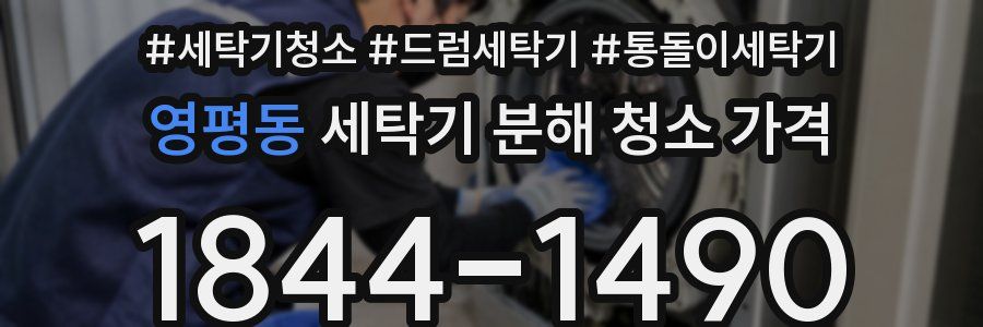 영평동 세탁기 분해 청소 가격