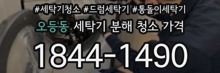 오등동 세탁기 분해 청소 가격