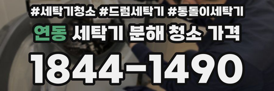 연동 세탁기 분해 청소 가격