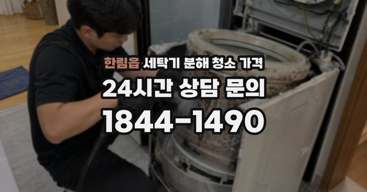 한림읍 세탁기 분해 청소 가격