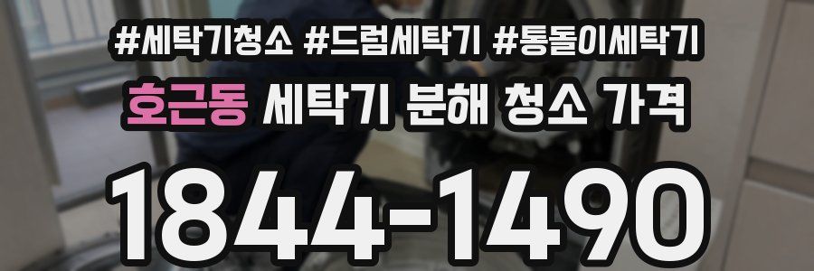 호근동 세탁기 분해 청소 가격