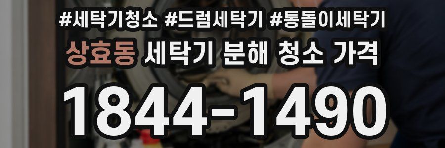 상효동 세탁기 분해 청소 가격