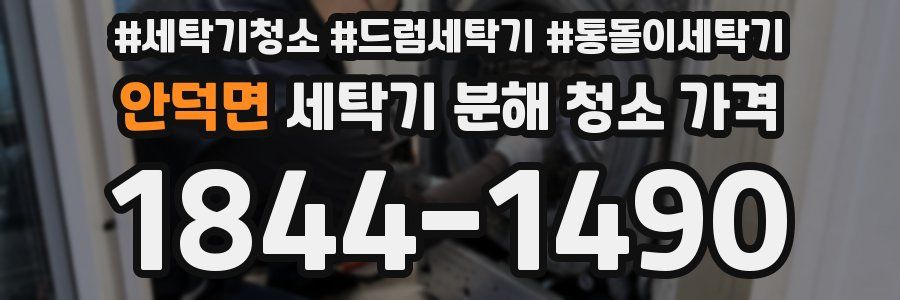 안덕면 세탁기 분해 청소 가격