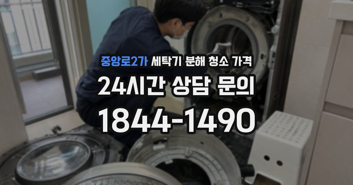 중앙로2가 세탁기 분해 청소 가격