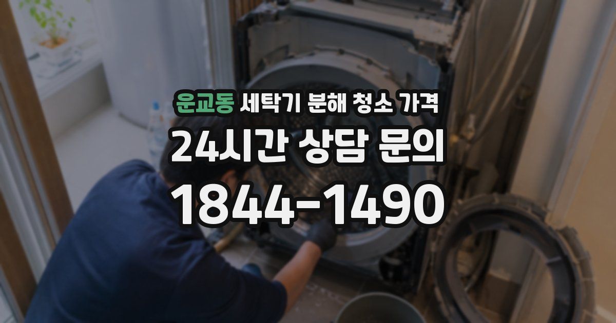 운교동 세탁기 분해 청소 가격
