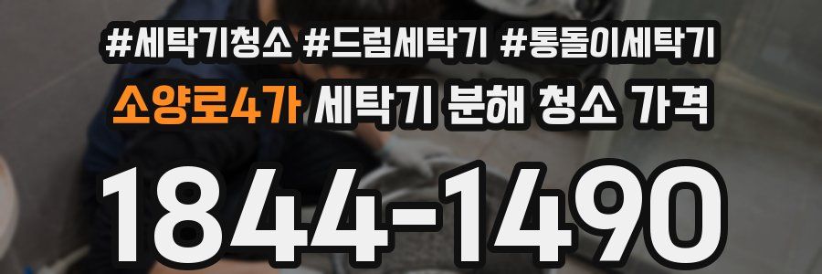 소양로4가 세탁기 분해 청소 가격