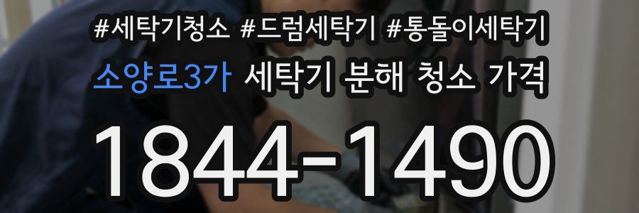 소양로3가 세탁기 분해 청소 가격