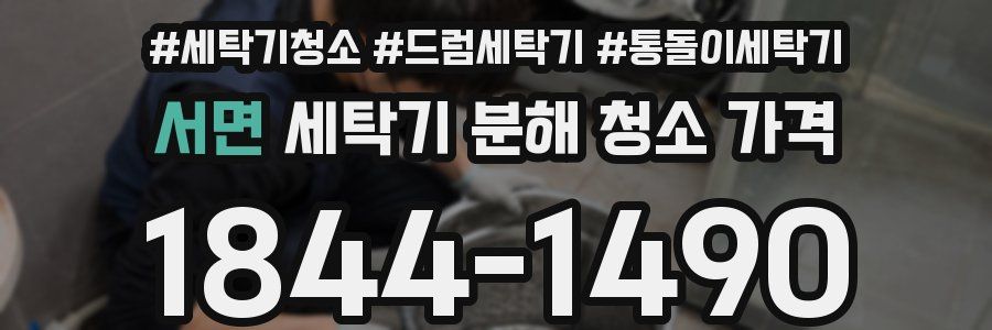 서면 세탁기 분해 청소 가격