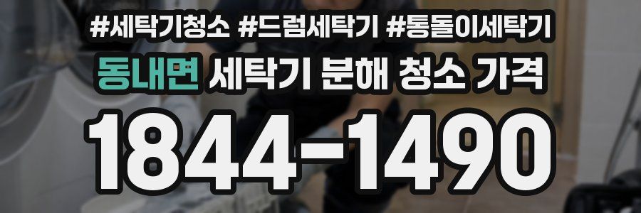 동내면 세탁기 분해 청소 가격