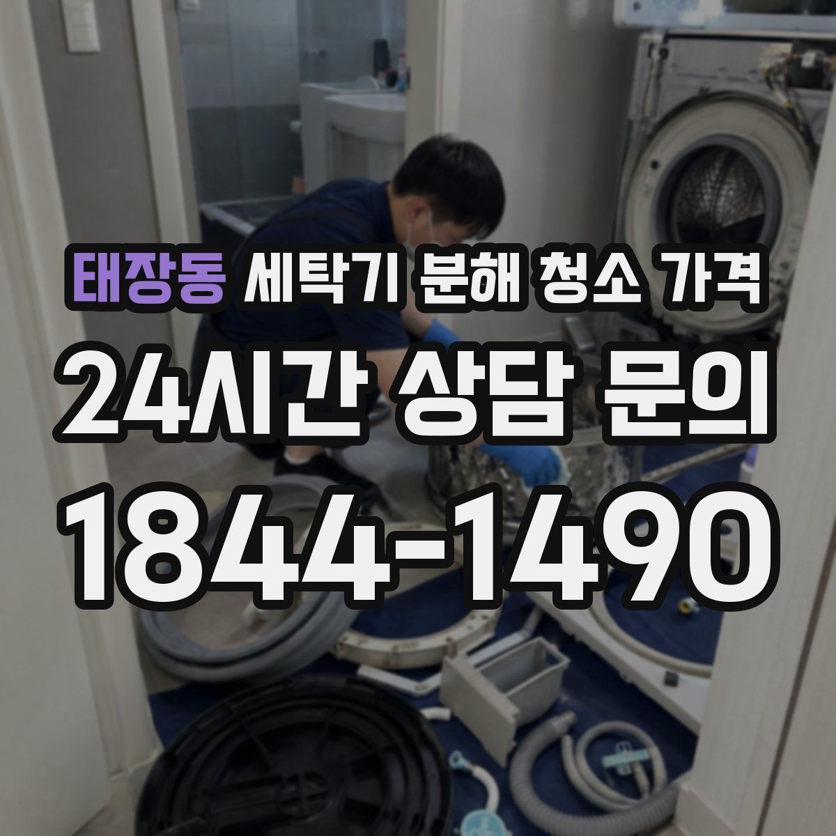 태장동 세탁기 분해 청소 가격