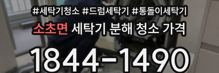 소초면 세탁기 분해 청소 가격