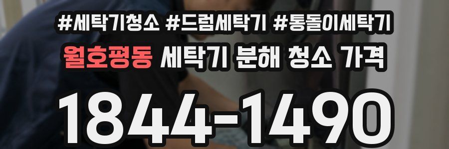 월호평동 세탁기 분해 청소 가격