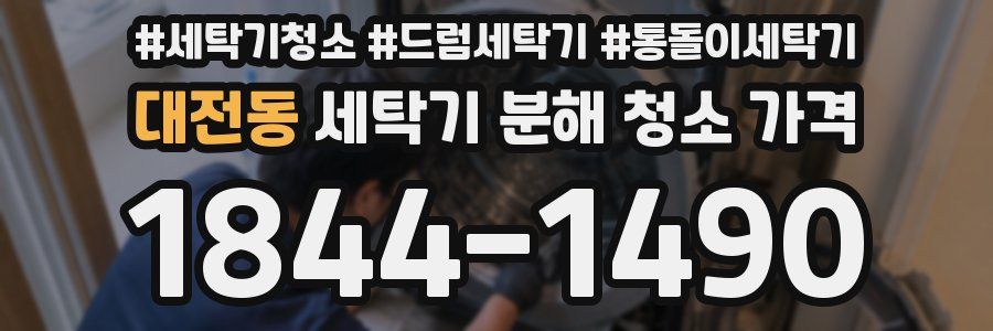 대전동 세탁기 분해 청소 가격