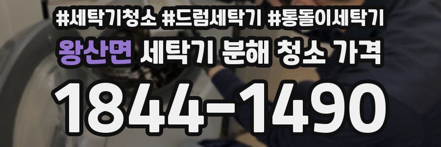 왕산면 세탁기 분해 청소 가격