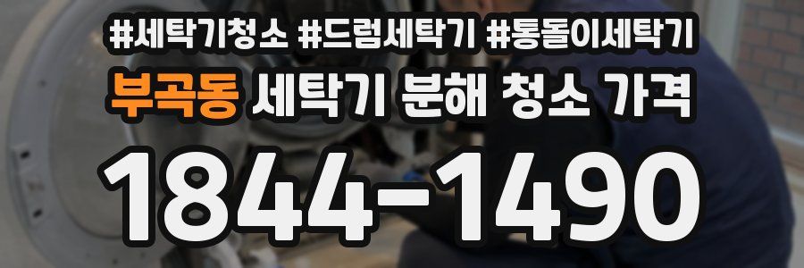 부곡동 세탁기 분해 청소 가격