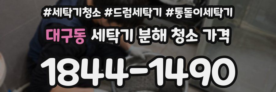 대구동 세탁기 분해 청소 가격