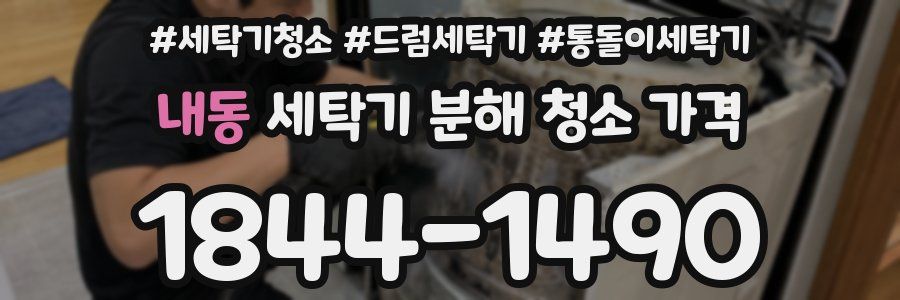 내동 세탁기 분해 청소 가격